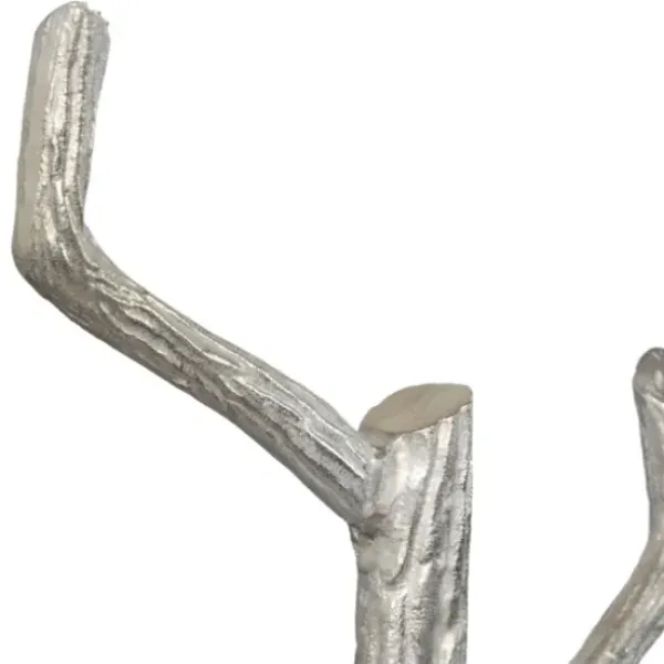 Entryway Furniture-Kirkland's Home Silver Aluminum Tree Branch Coat Rack