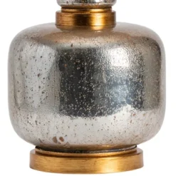 Table Lamps-Kirkland's Home Silver And Gold Mercury Glass Table Lamp White