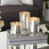Candle Holders-Kirkland's Home Silver And Golden Goblet 3-Pc. Candle Holder Set Silver/Gold