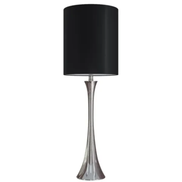 Table Lamps-Kirkland's Home Silver And Tapered Table Lamps, Set Of 2 Black