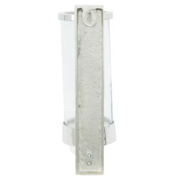 Sconces-Kirkland's Home Silver Assymetrical Modern Sconce