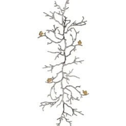 Wall Plaques-Kirkland's Home Silver Branches And Birds Metal Wall Plaque Gold/Silver