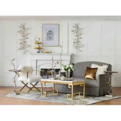 Wall Plaques-Kirkland's Home Silver Branches And Birds Metal Wall Plaque Gold/Silver