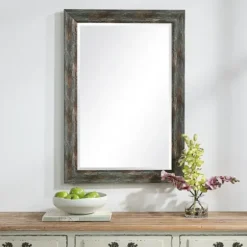 Framed Mirrors-Kirkland's Home Silver Burnished Framed Mirror