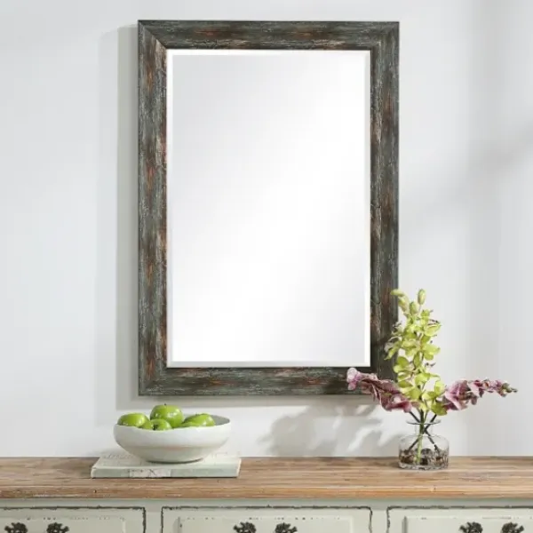 Framed Mirrors-Kirkland's Home Silver Burnished Framed Mirror