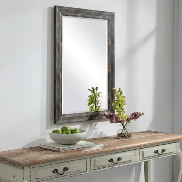 Framed Mirrors-Kirkland's Home Silver Burnished Framed Mirror