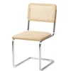 Dining Chairs-Kirkland's Home Silver Framed Woven Cane Dining Chairs, Set Of 2 Tan/Silver