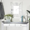 Clocks-Kirkland's Home Silver Glass Frame Wall Clock