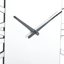 Clocks-Kirkland's Home Silver Glass Frame Wall Clock