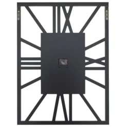 Clocks-Kirkland's Home Silver Glass Frame Wall Clock