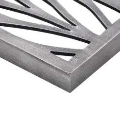 Wall Plaques-Kirkland's Home Silver Madison Park Florian Wall Plaques, Set Of 2 Gray