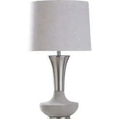 Table Lamps-Kirkland's Home Silver Magic Wish Table Lamp, 33 In. Silver/Gray