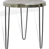 Accent & End Tables-Kirkland's Home Silver Mandala Hairpin Accent Table