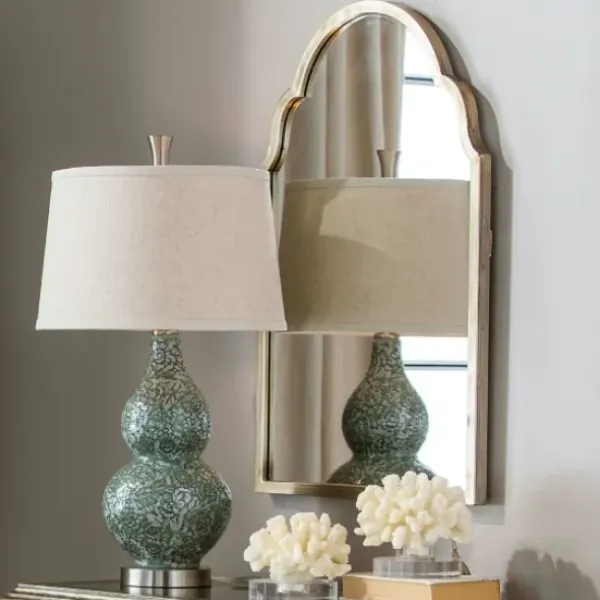 Framed Mirrors-Kirkland's Home Silver Metal Arched Mirror