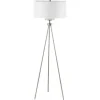 Floor Lamps-Kirkland's Home Silver Metal Tripod Floor Lamp White