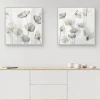 Canvas Art-Kirkland's Home Silver Poppies 2-Pc. Canvas Art Print Set White/Silver/Gold