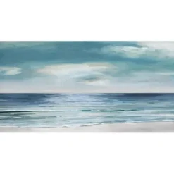 Canvas Art-Kirkland's Home Silver Shore Canvas Art Print Blue