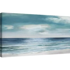 Canvas Art-Kirkland's Home Silver Shore Canvas Art Print Blue