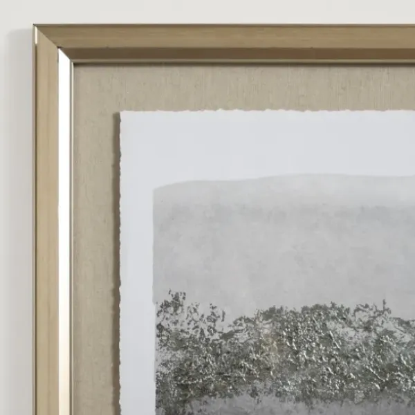 Framed Art-Kirkland's Home Silver Skies Framed Art Print Silver/Gray