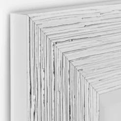 Framed Mirrors-Kirkland's Home Silver Textured Chrome Framed Wall Mirror