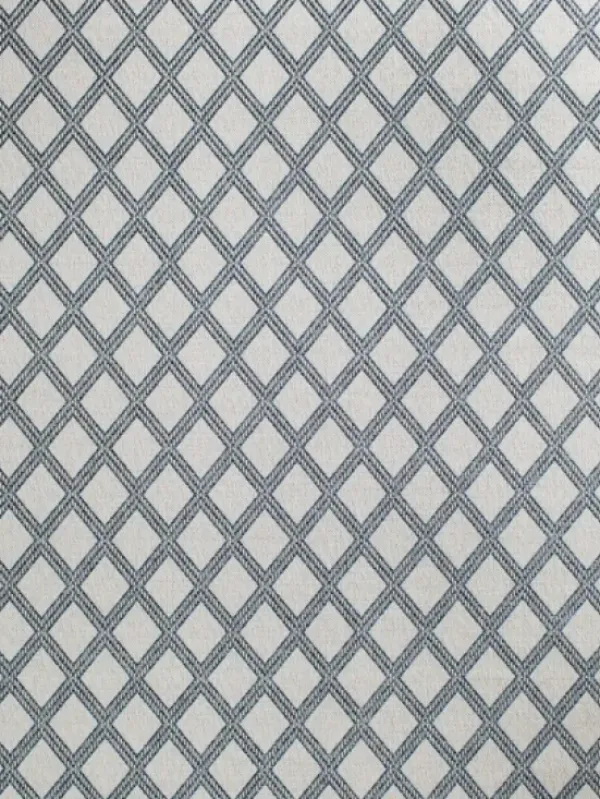 Outdoor Rugs-Kirkland's Home Silver Trellis Indoor/Outdoor Area Rug, 6X9 Gray