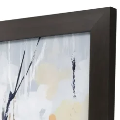 Framed Art-Kirkland's Home Silversong Birch Abstract Framed Art Print White/Gray