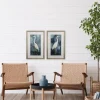 Framed Art-Kirkland's Home Simple Egret 2-Pc. Framed Wall Art Set White/Blue