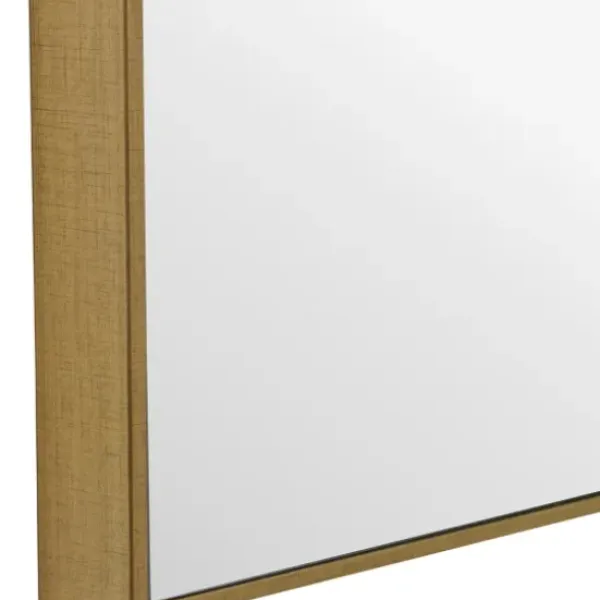 Framed Mirrors-Kirkland's Home Simple Frame Rectangle Wall Mirror Gold