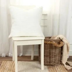 Pillows-Kirkland's Home Simple Texture Pillow White