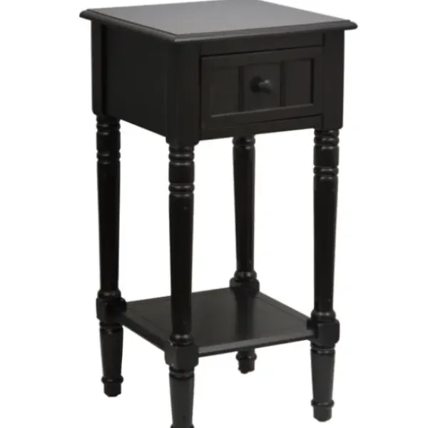 Nightstands-Kirkland's Home Simplify 1-Drawer Accent Table Black