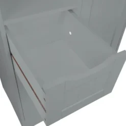 Cabinets & Sideboards-Kirkland's Home Single Door 3-Drawer Cabinet Gray