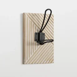 Hooks-Kirkland's Home Single Wall Hook On Carved Wood Plaque