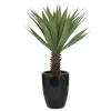 Trees & Topiaries-Kirkland's Home Sisal Palmtree In Sleek Black Planter