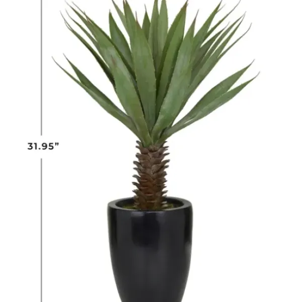 Trees & Topiaries-Kirkland's Home Sisal Palmtree In Sleek Black Planter