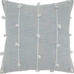 Pillows-Kirkland's Home Sky Blue Knotted Line Throw Pillow Blue/White
