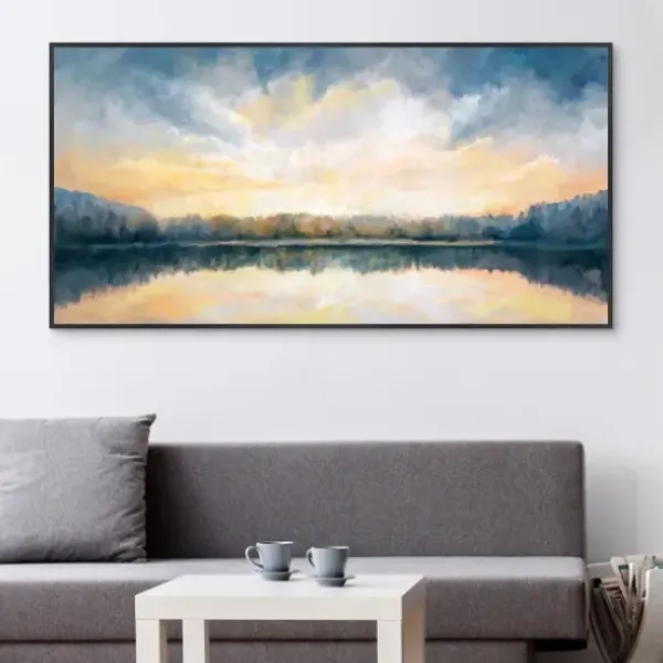 Canvas Art-Kirkland's Home Skylights Framed Canvas Art Print Blue