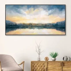Canvas Art-Kirkland's Home Skylights Framed Canvas Art Print Blue