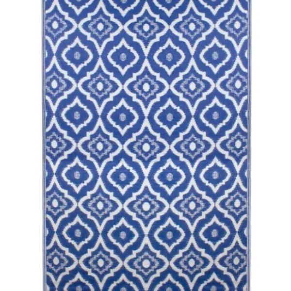 Outdoor Rugs-Kirkland's Home Slate Floral Outdoor Area Rug, 4X6 Gray/White
