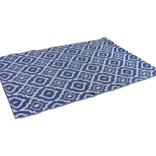 Outdoor Rugs-Kirkland's Home Slate Floral Outdoor Area Rug, 4X6 Gray/White