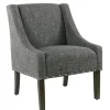 Accent Chairs-Kirkland's Home Slate Swoop Accent Chair Gray