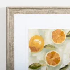 Framed Art-Kirkland's Home Slice It Citrus I Framed Art Print Yellow/White