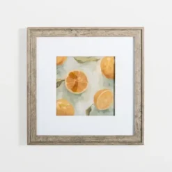 Framed Art-Kirkland's Home Slice It Citrus Ii Framed Art Print Yellow/White