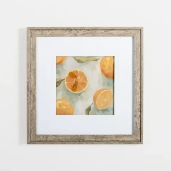 Framed Art-Kirkland's Home Slice It Citrus Ii Framed Art Print Yellow/White