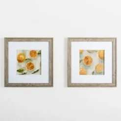 Framed Art-Kirkland's Home Slice It Citrus Ii Framed Art Print Yellow/White