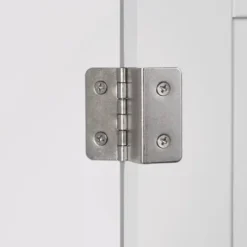 Bathroom Furniture-Kirkland's Home Slim Single Door Cabinet With Drawer White