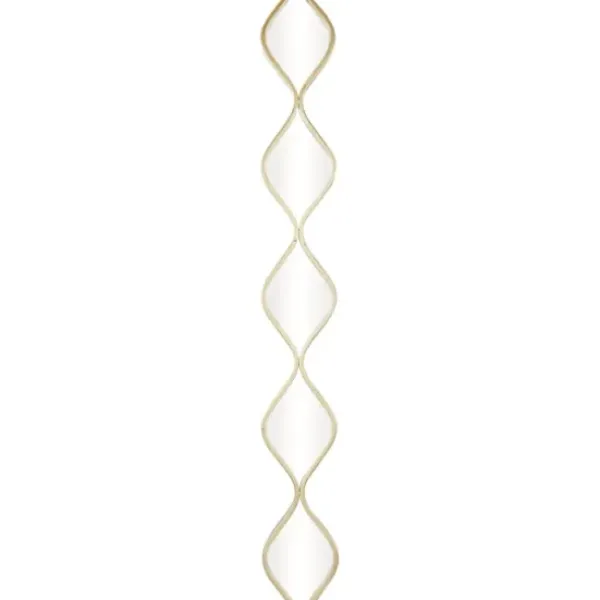 Decorative Mirrors-Kirkland's Home Slim Stacked Teardrops Wall Mirror Gold