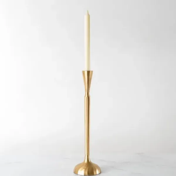 Candle Holders-Kirkland's Home Slim Taper Candle Holder, 16 In. Gold