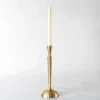 Candle Holders-Kirkland's Home Slim Taper Candle Holder, 12 In. Gold