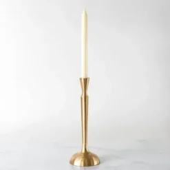 Candle Holders-Kirkland's Home Slim Taper Candle Holder, 12 In. Gold
