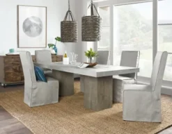 Dining Chairs-Kirkland's Home Slipcover Dining Chair Gray